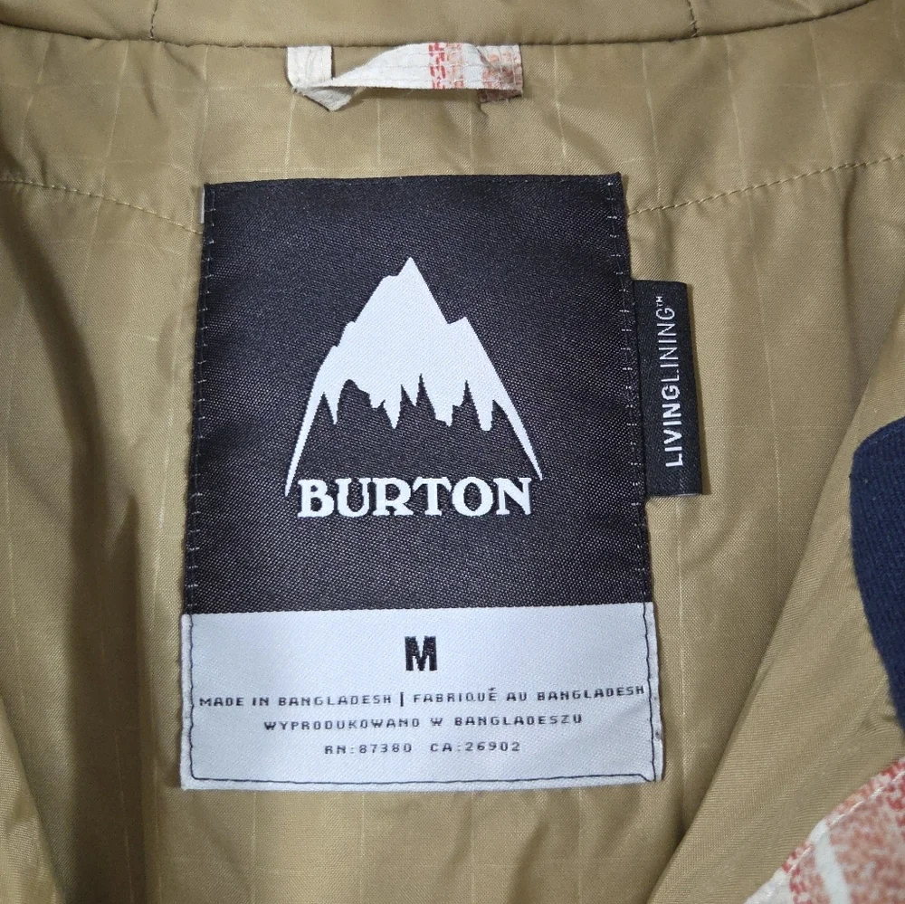 Burton Covert Striped Insulated Snowboard Ski Jacket Coat